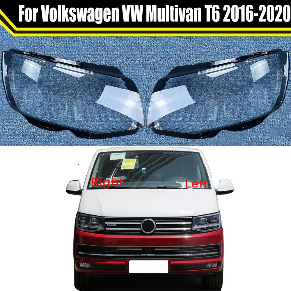 Couvercle de phare de voiture, lentille en verre, abat-jour Transparent, lampe automatique pour VW Multivan T6 2016 – 2020