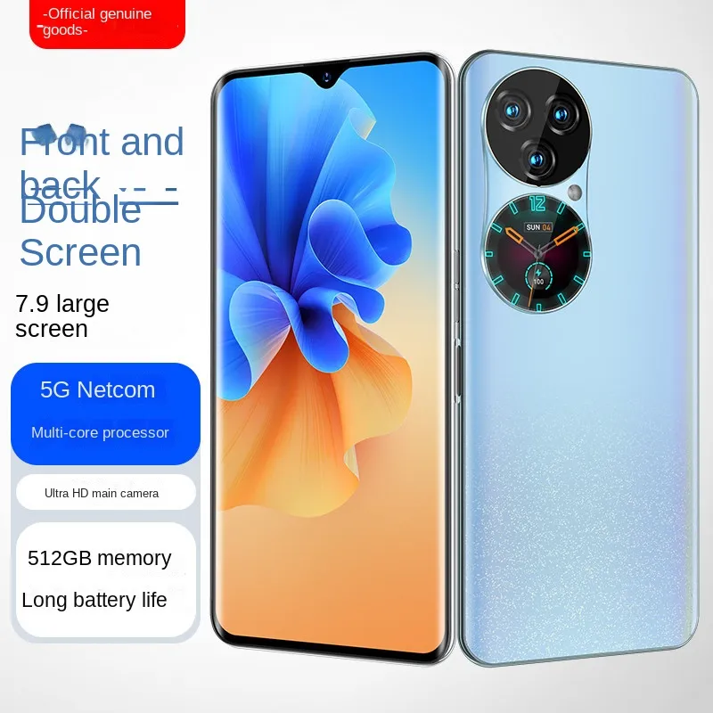 2024 Dual Screen Smartphone, 512GB Memory, 12GB RAM, Android Game  Phone, Ten-Core Qualcomm CPU, 9800mAh Battery, NFC, GPS, Dual SIM, Wireless 