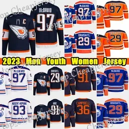 #97 Connor McDavid hockey jersey #29 Leon Draisaitl #91 Evander Kane Wayne Gretzky Ryan Nugent-Hopkins Zach Hyman Cody Ceci Stuart Skinner 2023 Heritage Classic jerseys