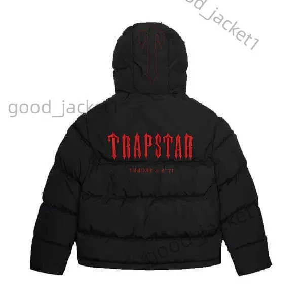 Vestes de créateurs pour hommes Trapstar London Decoded Puffer à capuche 2.0 Veste noire dégradée Hommes Sweat à capuche thermique brodé Manteau Trapstar d'hiver 2 UYXZ