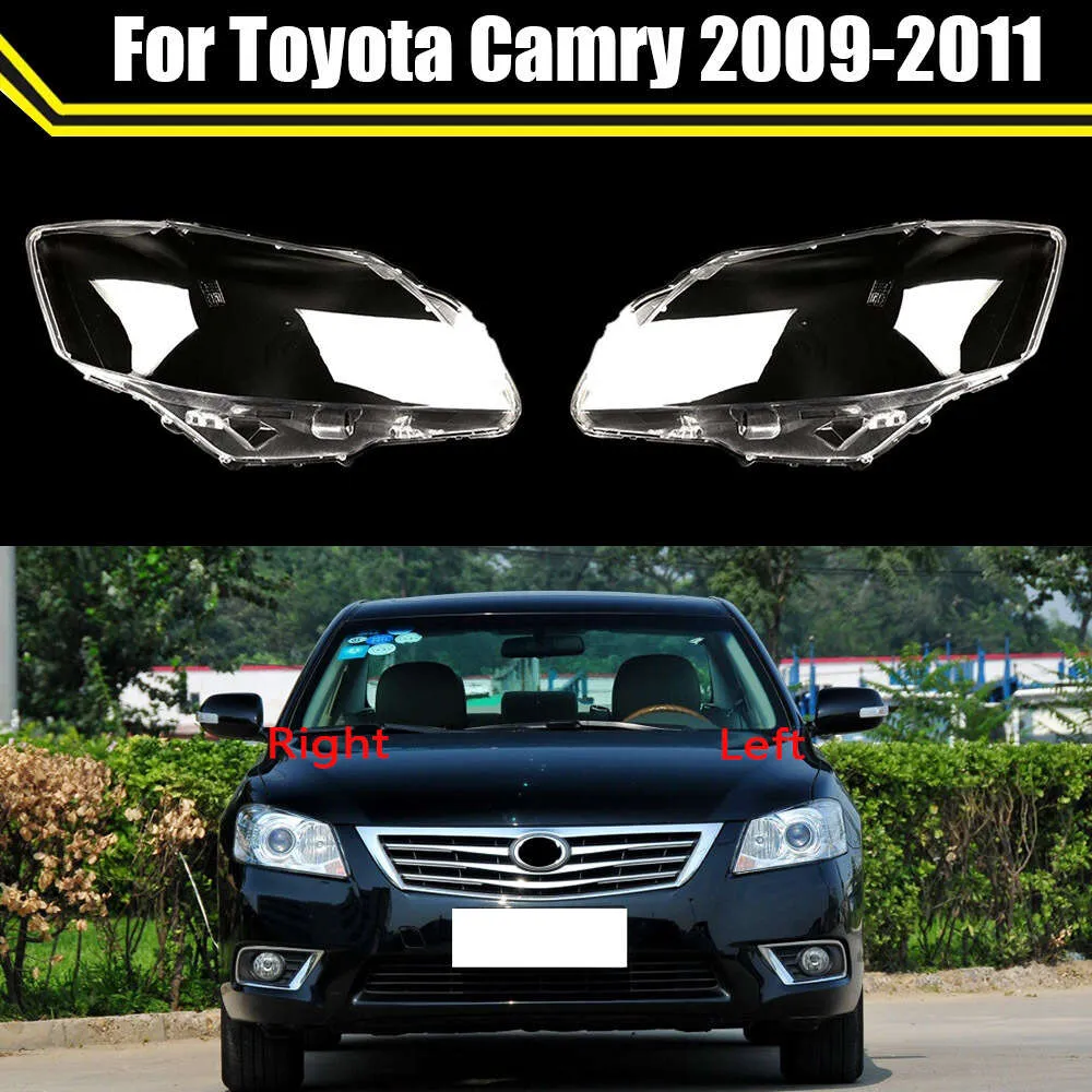 Couvercle de phare avant de voiture, abat-jour de phare de voiture, coque de lentille de lumière en verre pour Toyota Camry 2009 2010 2011