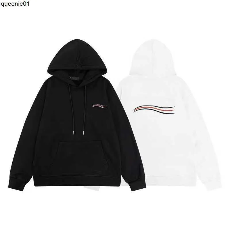 Men's Hoodies Sweatshirts Mens Hoodies Sweatshirts Designer Hooded Black Off White Women Style Stylist Rainbow Luxury Coat Size