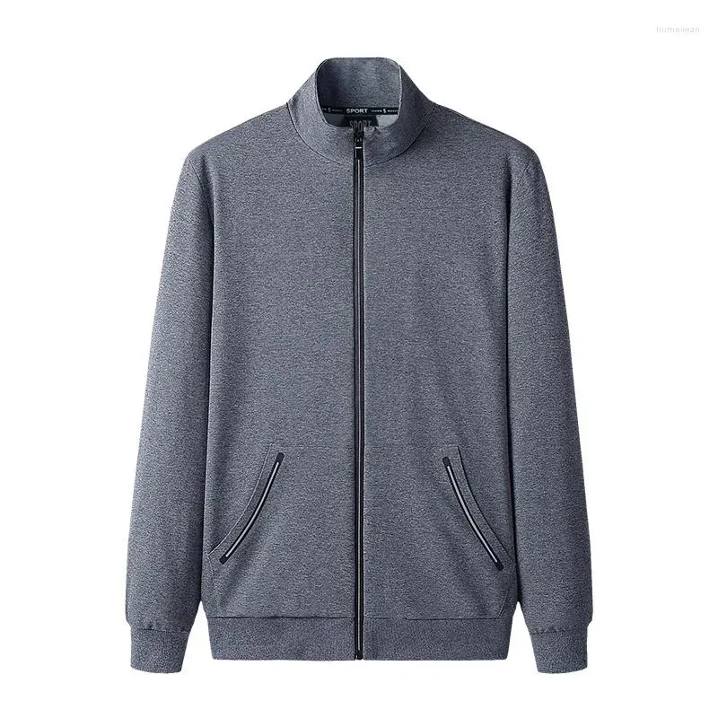 Hoodies masculinos casual com zíper moletom fino ajuste jaqueta esportiva de alta qualidade pulôver roupas masculinas plus size 9xl
