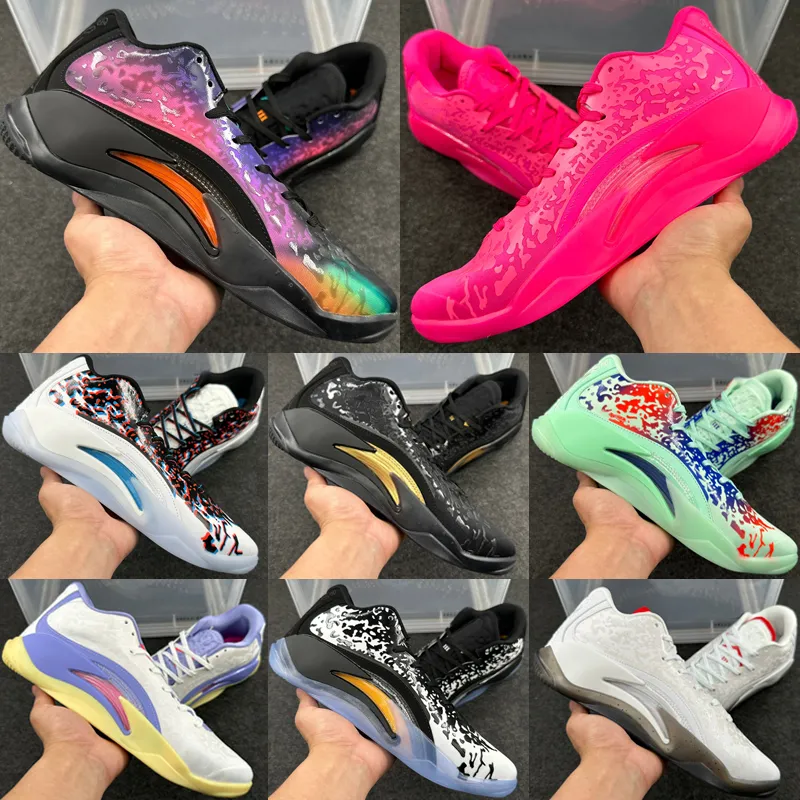 Top Jumpmans Zion 3S Uomini Scarpe da basket 3 Designer Sweat e lacrime di vernice fresca Triple sneaker rosa sneaker taglia 40 46