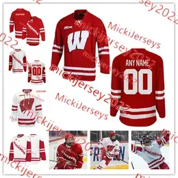 Wisconsin Jersey Ryan Suter K'Andre Miller Seamus Malone Custom Stitched Mens Youth 6 Peter Tischke 1 Jack Berry 20 Josh  Wisconsin Badgers Hockey Jerseys