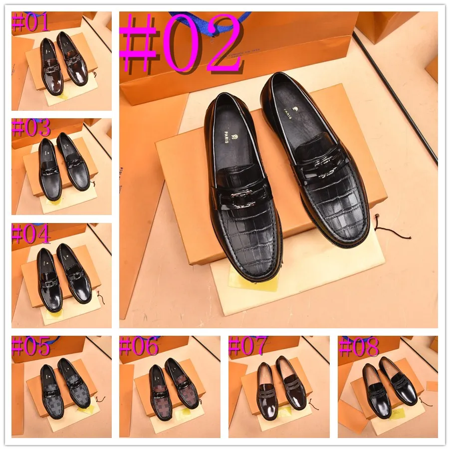 20Model Brogue Oxford Mens Luxury Dress Shoes Fashion Wedding Best Man Shoe Handmade Business Office Designer Leather Shoes Men