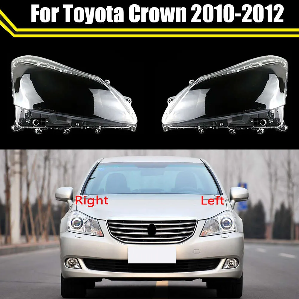 Auto Head Light Lamp Case for Toyota Crown 2010 2011 2012 Glass Lens Shell Headlamp Car Front Headlight Cover Lampshade Caps