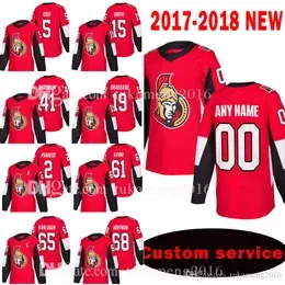 MENS Ottawa Senators Custom 2017-2018 New 5 Cody Ceci 15 Zack Smith Jersey 41 Craig Anderson 19 Derick Brassard 2 Dion Phaneuf Jerseys xzwef