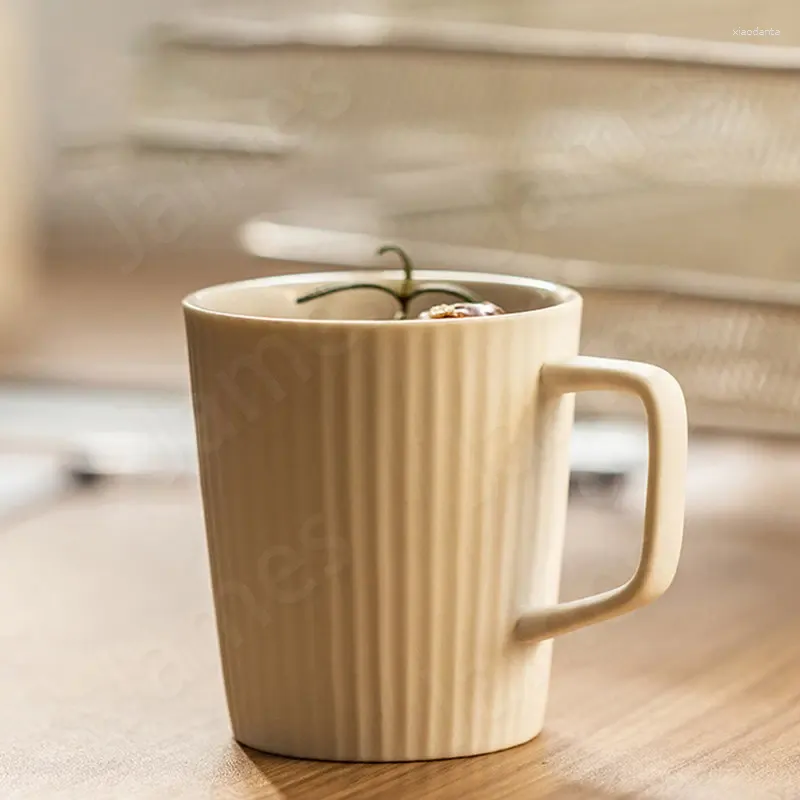 Tassen Einfache Cola Latte Becher Nordic Retro Stil Kaffeetasse Klassische Keramik Kreative Einfarbig Kaffee Tassen Erweiterte