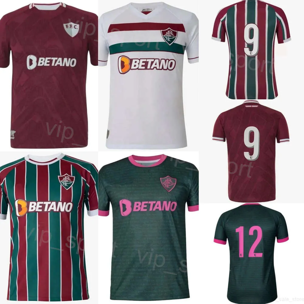 Maglia da calcio Club 23 24 Fluminense Uomo 4 MARLON 12 MARCELO 23 GUGA 8 MARTINELLI 10 GANSO 19 FERNANDEZ 21 ARIAS 45 LIMA 9 KENNEDY 2 XAVIER Maglia da calcio Kit uniforme