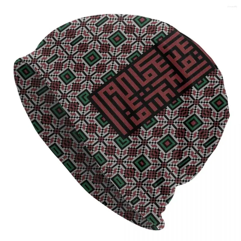 Berretti Palestinesi Tradizionale Kefiah Modello Berretti Palestina Arabo Casual Outdoor Skullies Berretti Cappelli Cappello a cuffia elastico termico