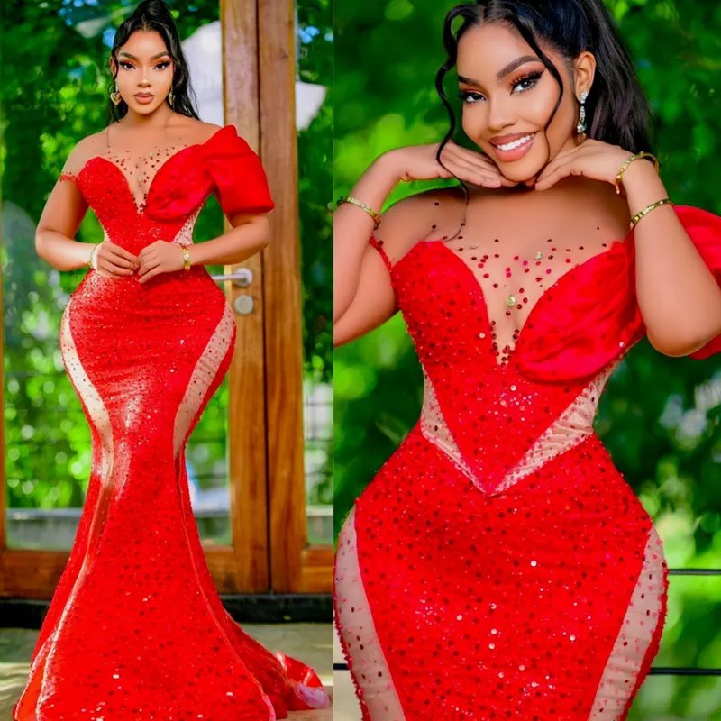 Sparkg Shine African ASO EBI Prom Vestidos Siren Ilusion Sheer Neck Vestido Formal Para Mujeres Black Fiesta De Cumpleanos Gala De Compromiso Gala Vestido De De 186 83 DHgate