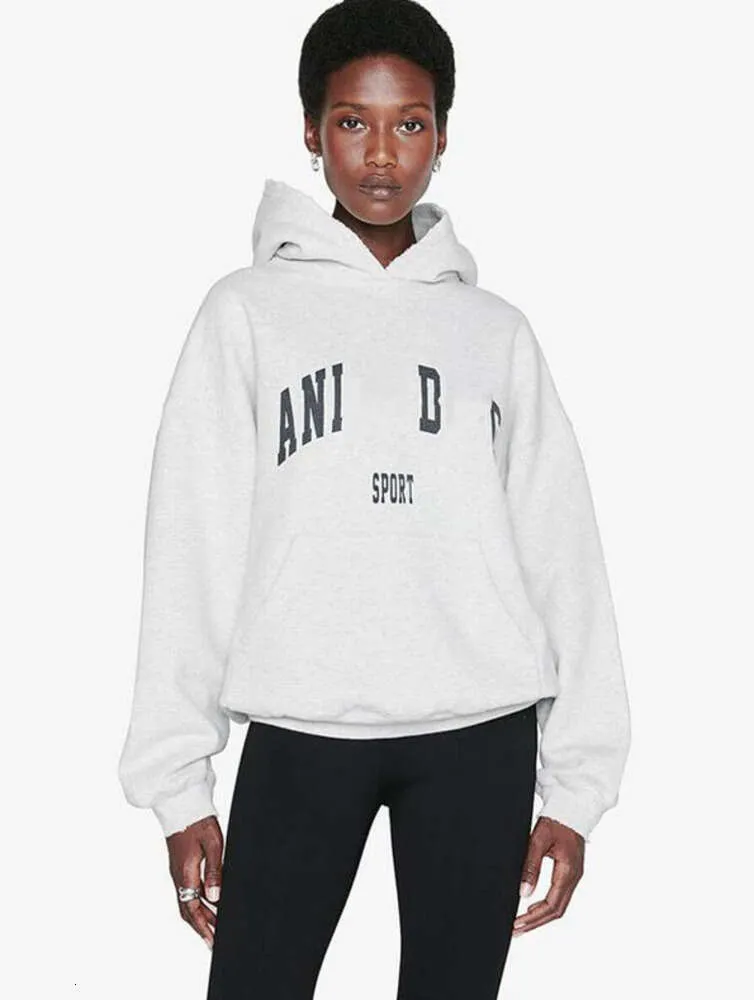 Top AB Women Oversized Cotton Fleece Sweatshirt BINGs Sport Hooded