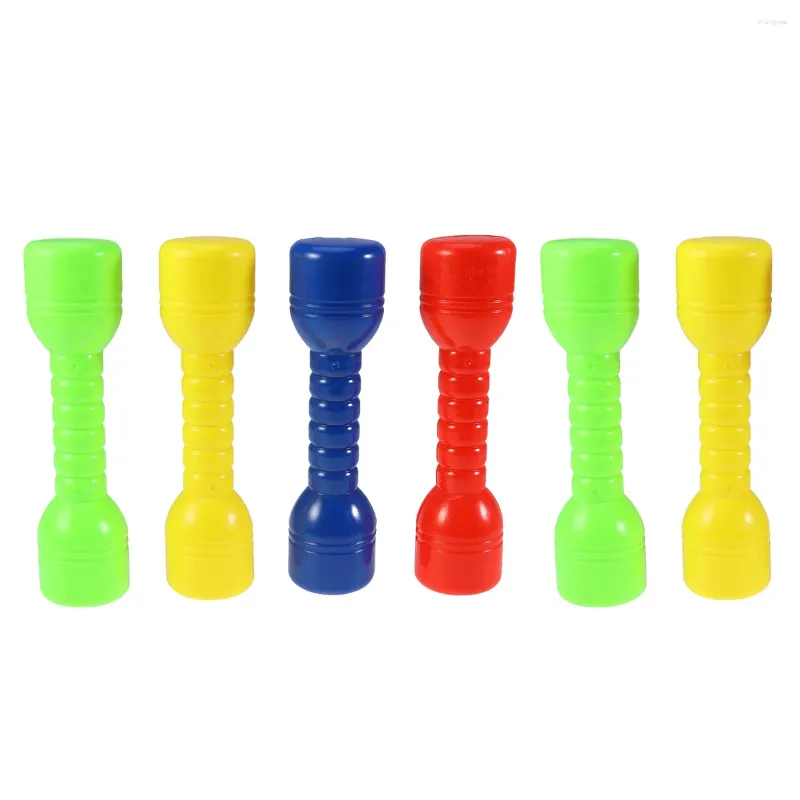 Dumbbells 6 Pcs Barbells For Kindergarten Sweat Suit Pretend Children Small Exercise Kids Toys