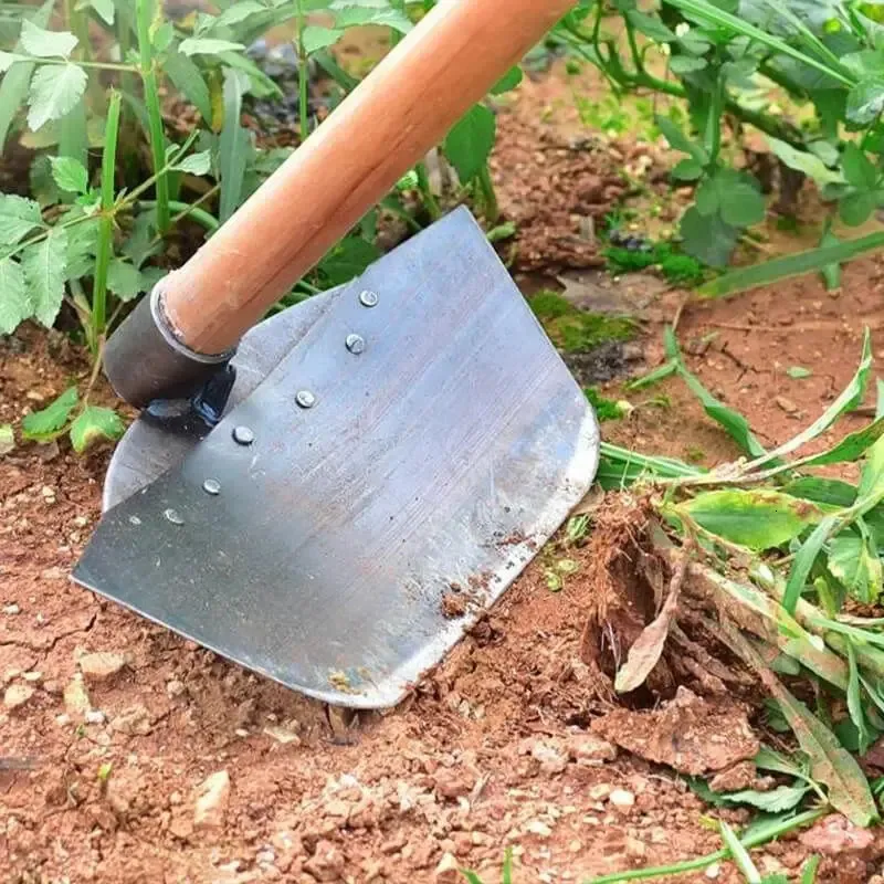 スペードシャベルグラスホーヘッドスチール除草肥料園芸土地耕作野菜植え付け多目的農業ツール231215