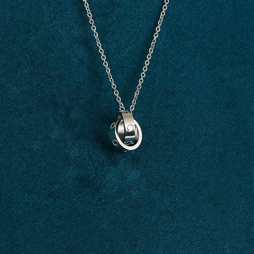 новая мода любовь ожерелье мужчины женщины ожерелье из титановой стали кулон бижутерия для леди дизайн женская вечеринка свадебный подарок для влюбленных Jewelr209C