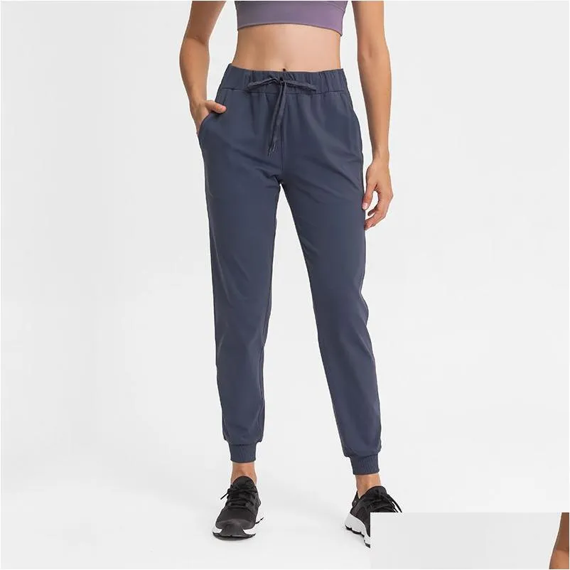 Yoga kıyafeti l-96 klasik joggers dcord kolay fit pantolon ile cep teri uyanık fitness dans eden eşofmanlar koşuyor Breathabl dhxjk