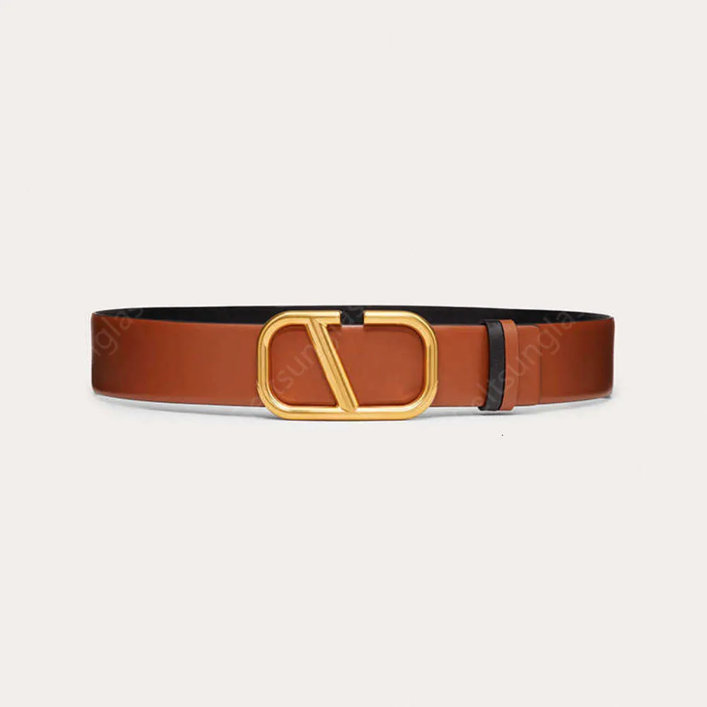 2024 Brown Designer Belt kta l derbrons Vivi Buckle Belt Ceintures de Designer Real Cowskin Fashion Belt Bredd 2 5 cm 3 0 cm 3 5 cm 4 0 cm