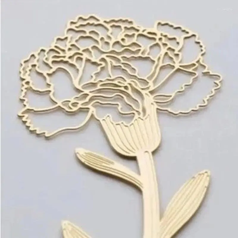 Pieces Metal Gold Carnations Bookmarks Wedding Favor Gift Birthday Party Favors