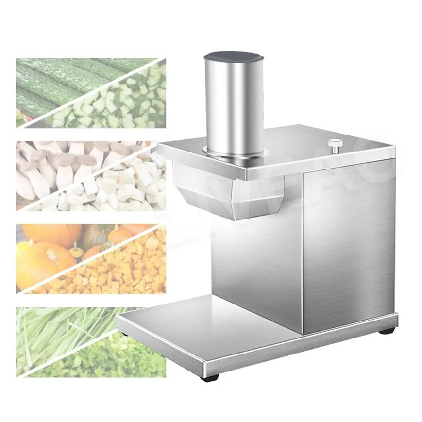 Commercial Carrot Potato Dicing Machine Kök Lök Granular Cube Cutter Food Processor Shredder276T