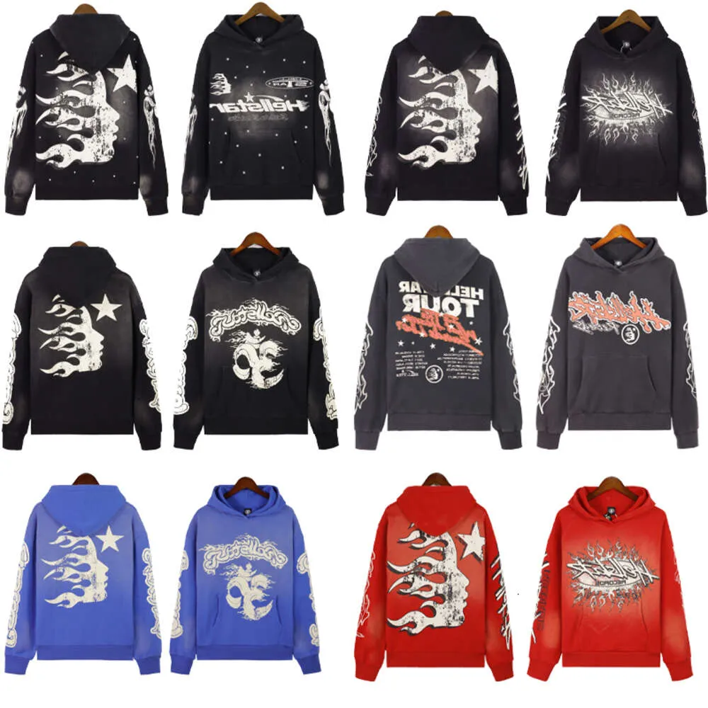 トップス Hellstar Studios embroidery Hoodie Hellstar Designer Hoodie Hoodies Hoody Black Blue Pullover
