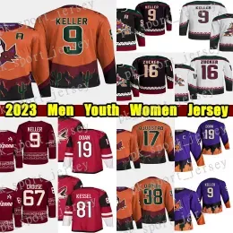 Phoenix''Coyotes''Clayton Keller Reverse Retro hockey jersey LIAM Schmaltz Shane Doan Nick Schmaltz Phil Kessel Sean Durzi Lawson Crouse Jas