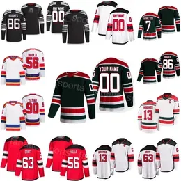 Custom Hockey 91 Dawson Mercer Jersey Reverse Retro 90 Tomas Tatar 56 Erik Haula 86 Jack Hughes 13 Nico Hischier 7 Dougie Hamilton 63 Jesper Bratt Heritage Kids Man