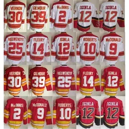 CCM Hockey Retro 25 Joe Nieuwendyk Jerseys Retire 30 Mike Vernon 39 Doug Gilmour 12 Jarome Iginla 2 Al Macinnis 9 Lanny McDonald 10 Gary Roberts 68 Jaromir Jagr Vintage