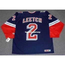 New Jerseys Mens Brian Leetch 1997 Ccm Alternate Retro Hockey Jersey Vintage Long Sleeves