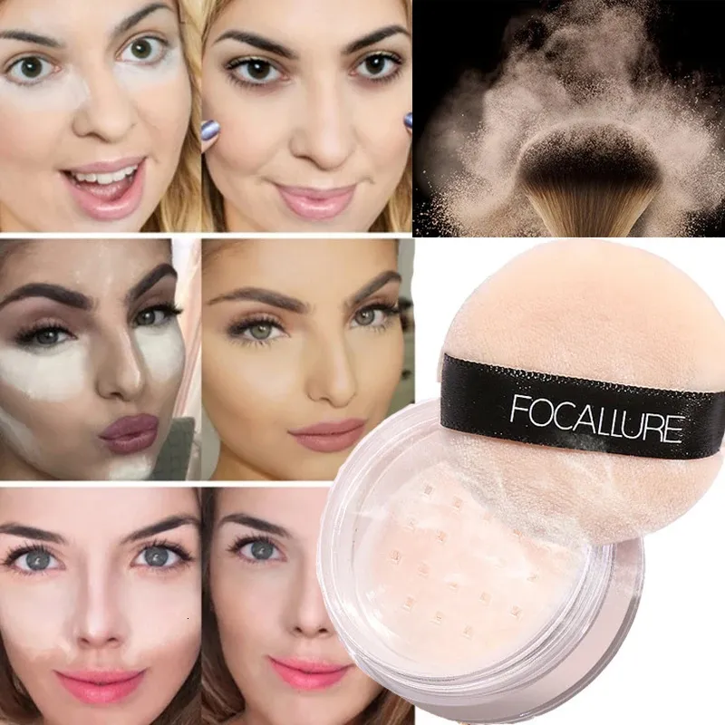 Face Powder 3 Colors Matte Loose Makeup Professional Styling Invisible  Pores Oil Control Translucent Brightening 231215