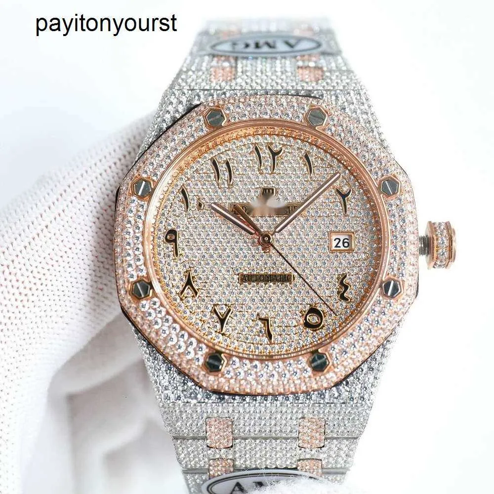 Audemar Pigue Watch AP Diamond Watches Expensive Full Diamond Men Watch Ap Menwatch Auto Wristwatch Pocx High Quality Mechanical Movement Piglet Uhr