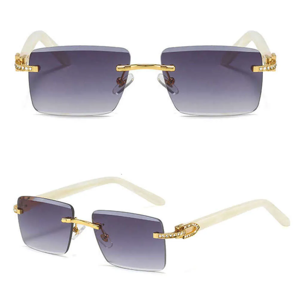 designerskie okulary przeciwsłoneczne Bezprawne diamentowe okulary Buffalo róg drewno rama brązowa obiektyw moda netto czerwone same mężczyźni i kobiety vintage hurtowe szklanki carti