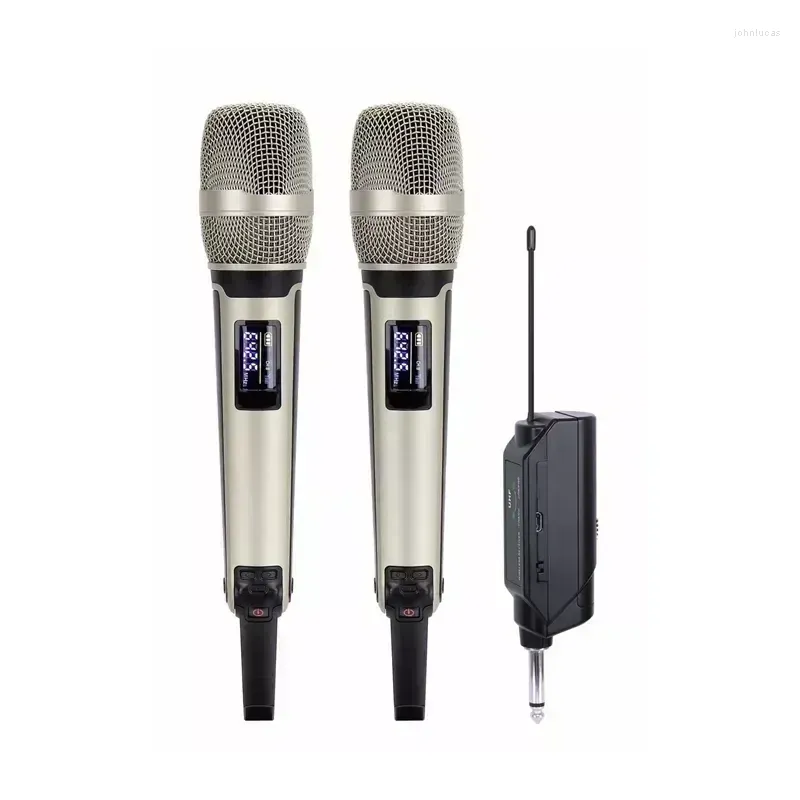 Microphones Wireless Karaoke Microphone Dynamic UHF Home Studio Recording For Computer Audio Professional DJ Conference Mic Recharge 2023