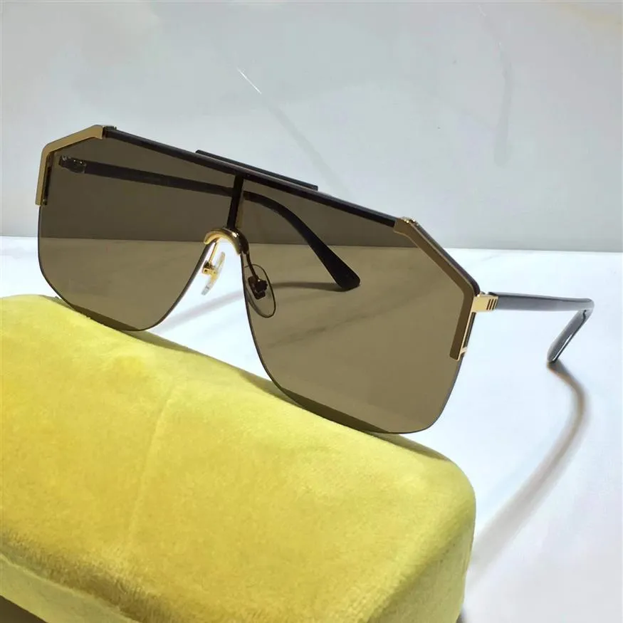 0291 popular Sunglasses For Men women fashion mask unisex Half Frame Coating Mirror Lens Carbon Fiber Legs Summer Style 0291S Rand253n