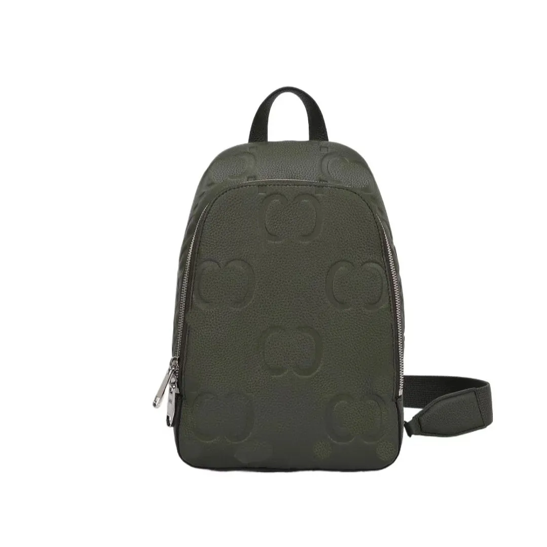 Original läder 766937 Green G 10a armhålväska Elegant axel avancerad mångsidig stil lyx varumärke stor kapacitet väska designer plånbok väska unisex axelväska 29 cm