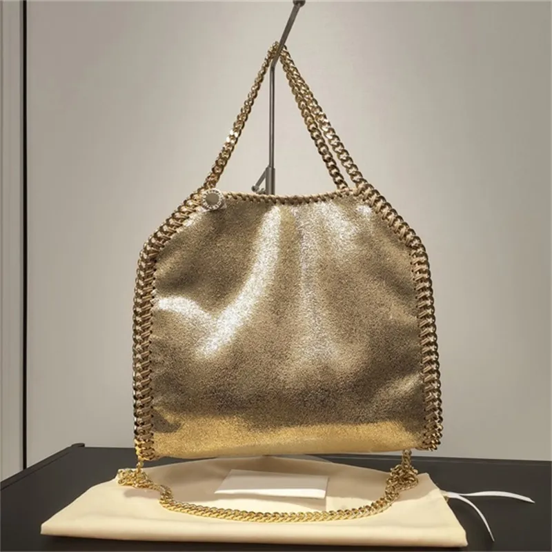 Duży średnia mini torba crossbody kobiety czarne luksusowe torby łańcuchowe portfel posessenger skórzane torebki 7a Stella McCartney Star Work torba na ramię retro do02