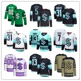 2023  Custom Kraken Hockey Jerseys 17 Schwartz 67 Morgan Geekie 9 Ryan Donato 22 Mason Appleton 3 Will Borgen 95 Andre Burakovsky 72 Donskoi 60 Chris Driedger