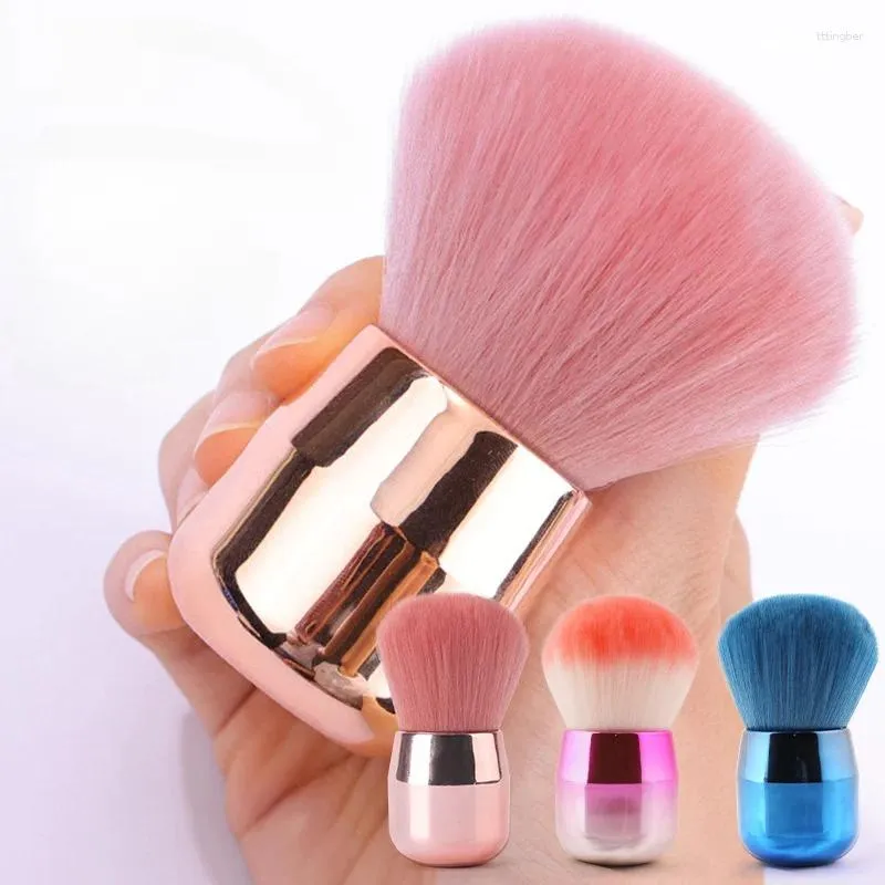 Pinceaux de maquillage tête de champignon bouffées de poudre brosse cosmétique fond de teint Blush femmes Nail Art Duster nettoyage outils de maquillage