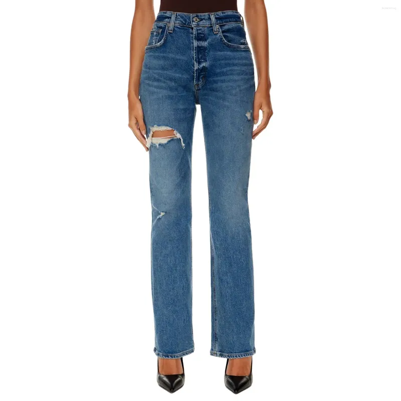 Jeans pour femmes pantalons pour femmes coupe décontractée jambe large taille haute extensible Jean droit mini jupes pour femmes