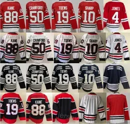 Men Reverse Retro Hockey 19 Jonathan Toews Jersey Blank 88 Patrick Kane 4 Seth Jones 10 Patrick Sharp 50 Corey Crawford Winter Classic