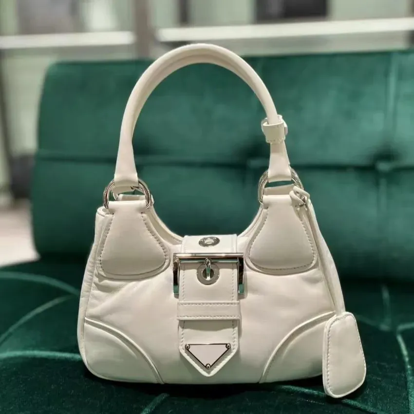 Small Even moon bags Genuine Leather clutch handbag Shoulder Bags strap handle Designers pochette totes cross body bag