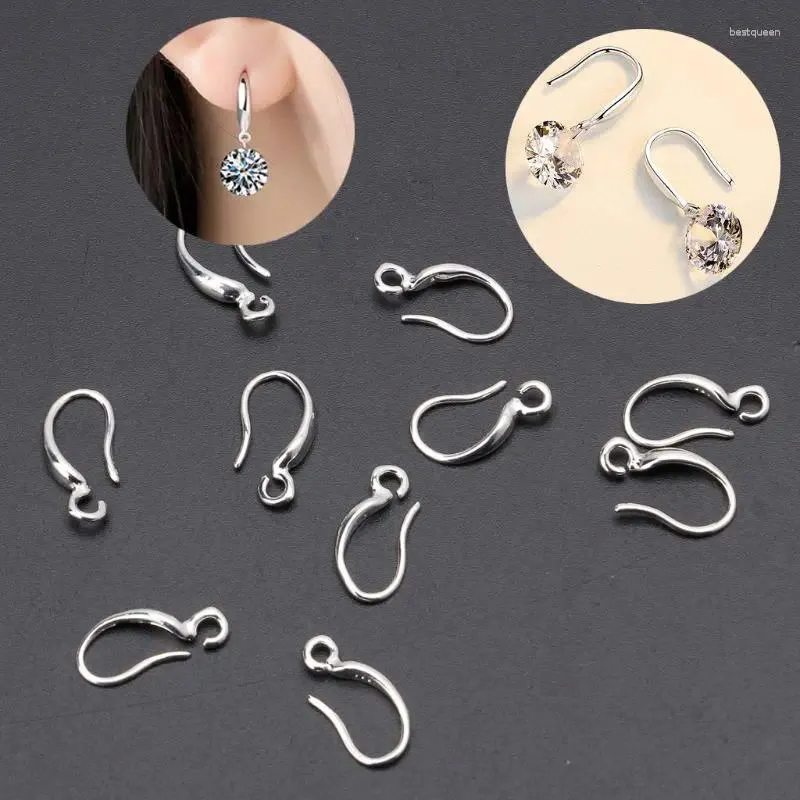 Studörhängen 10pieces/Set French Earring Hooks Allergenic Dangle Ear Wire Fynd för smycken Making Parts Y08E