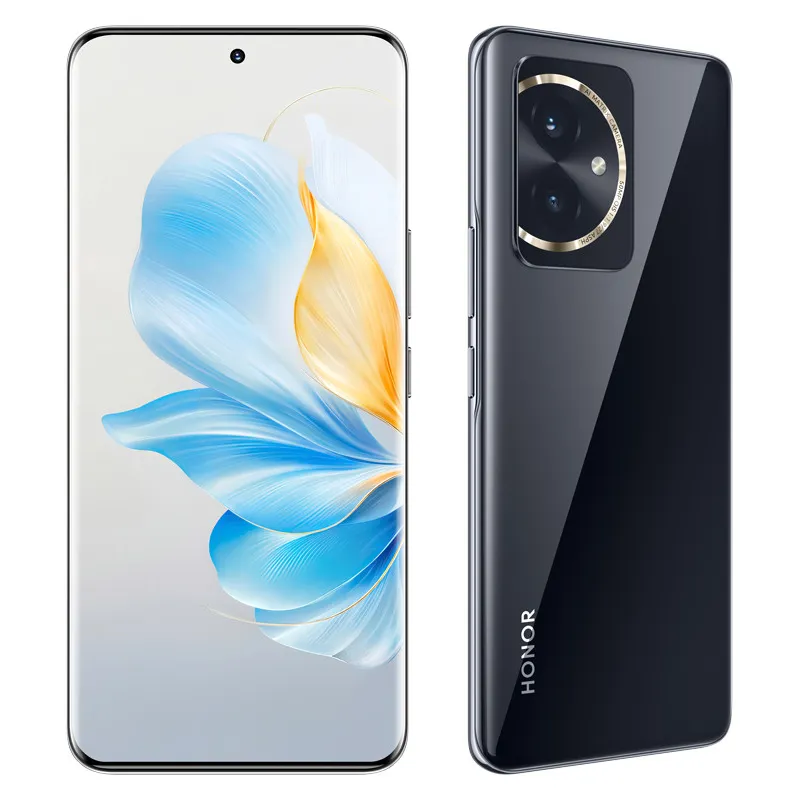 Téléphone portable d'origine Huawei Honor 100 5G intelligent 16 Go de RAM 256 Go de ROM Snapdragon 7 Gen3 OTG NFC 50.0MP 5000mAh Android 6.7" 120 Hz OLED écran incurvé empreinte digitale ID téléphone portable