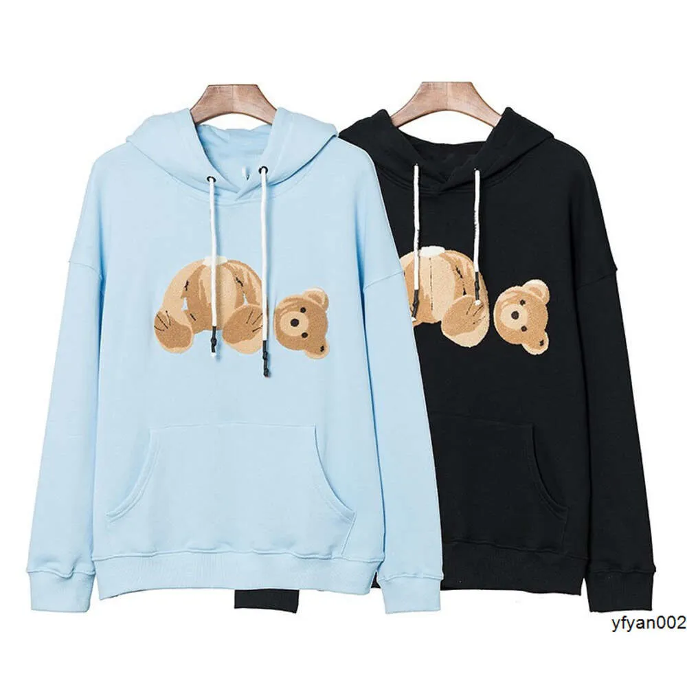 Mens Designer Hoodies para Mulheres Homem Anjo Teddy Bear Mulher Moletom Manga Longa Casual Pulôver Preto Oversized Suéteres Algodão Streetwear Moda Jumper