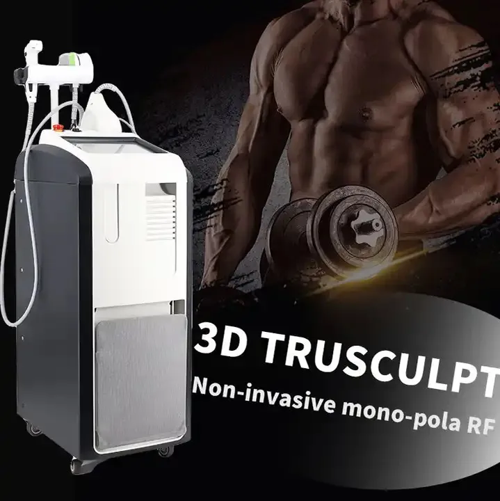 Trusculpt 3D Vücut Zayıflama Yüzü Kaldırma Vücut şekillendirme Çift sap RF Zayıflama Makinesi