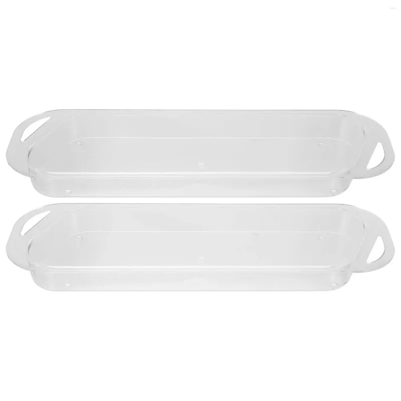 Almacenamiento de cocina, 2 uds., bandeja para tarros de especias, recipiente para condimentos, Base, soporte para bebidas, soporte de placa acrílica