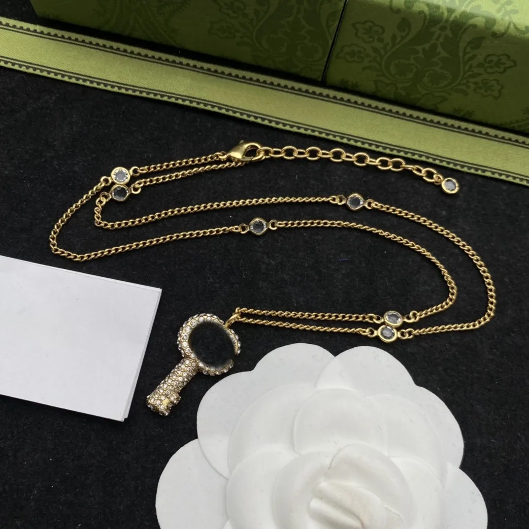 Dichiarazione di nome della collana del partito di progettazione del pendente dei gioielli di moda della catena della collana del progettista di grande lusso