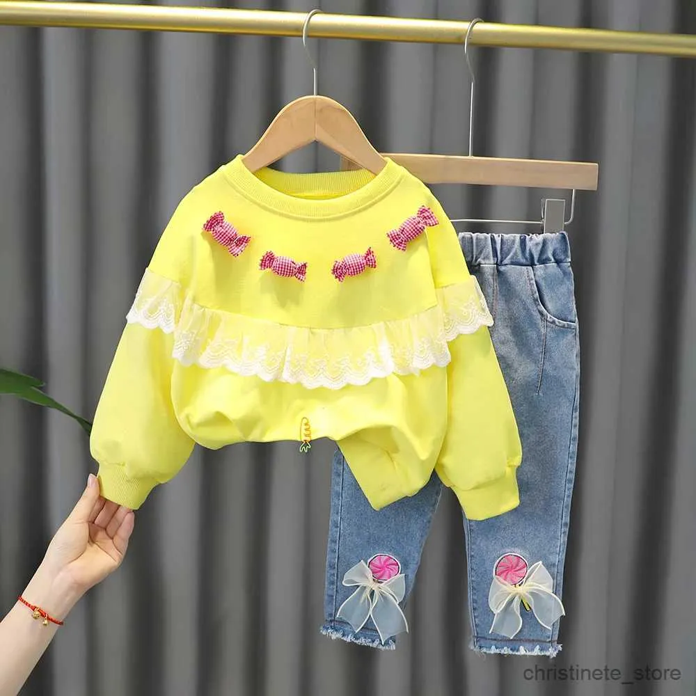Clothing Sets Girls Clothes Autumn Spring New Fashion Style Cotton Material Baby Clothes 0-2-3 Years Old 4 Children Suit Baby Girl Outfit Set R231215
