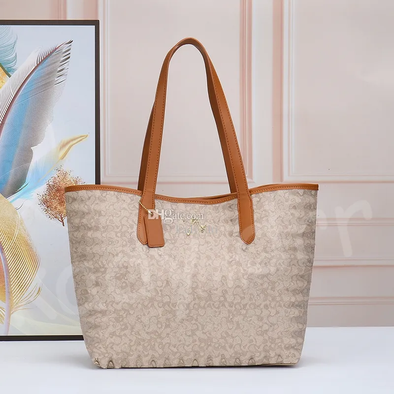 City Tote Bag Designer Canvas Smooth Leather Details Totes Snap Closure Women Large Capacity Inside Zip Pocket Handbag Lady Shoulder Shopping Bags From 66 53 DHgate