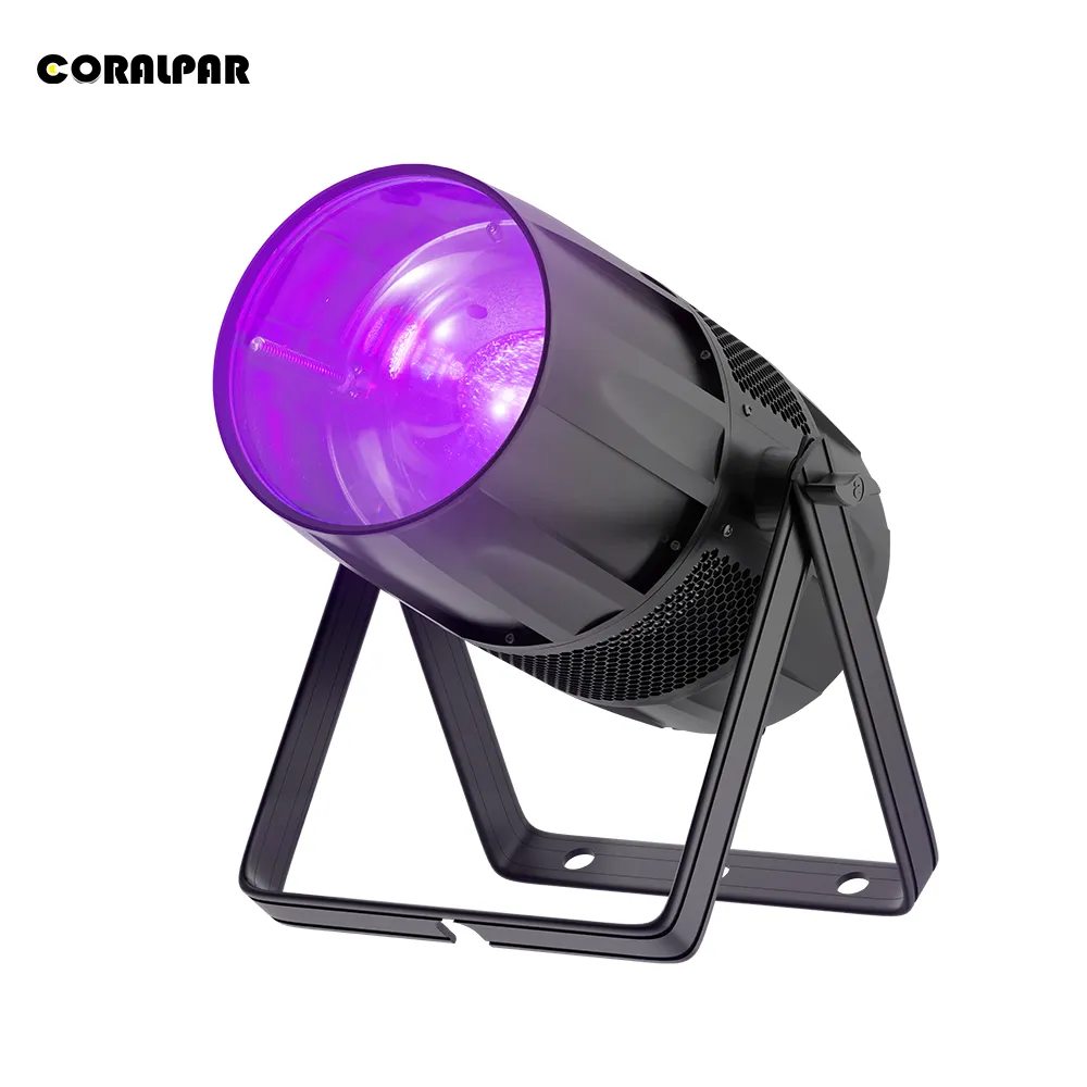 Coralpar LED 300W COB Zoom Par Lighting Waterproof Light RGBW 4in1 IP65 야외 웨딩 DJ 교회 바 DJ를위한 무대 조명